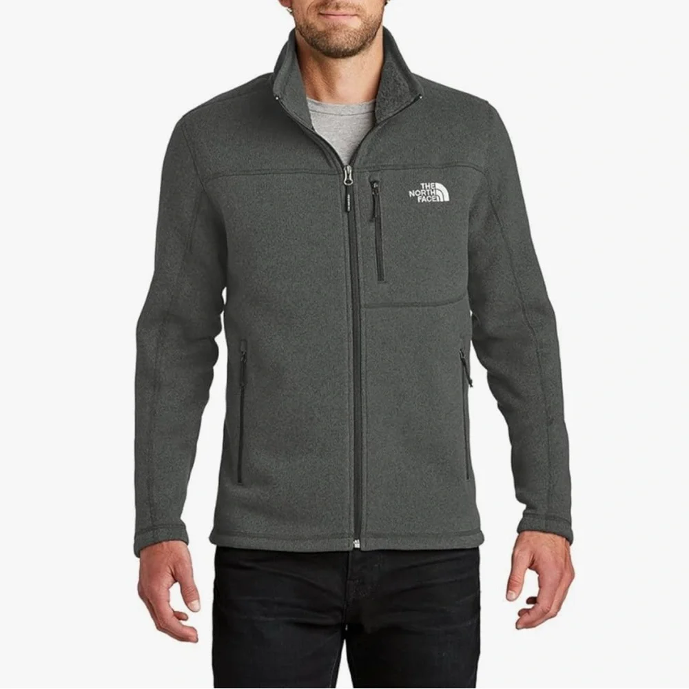 The North Face Sweater Fleece Jacket. Men's Black Heather XXL